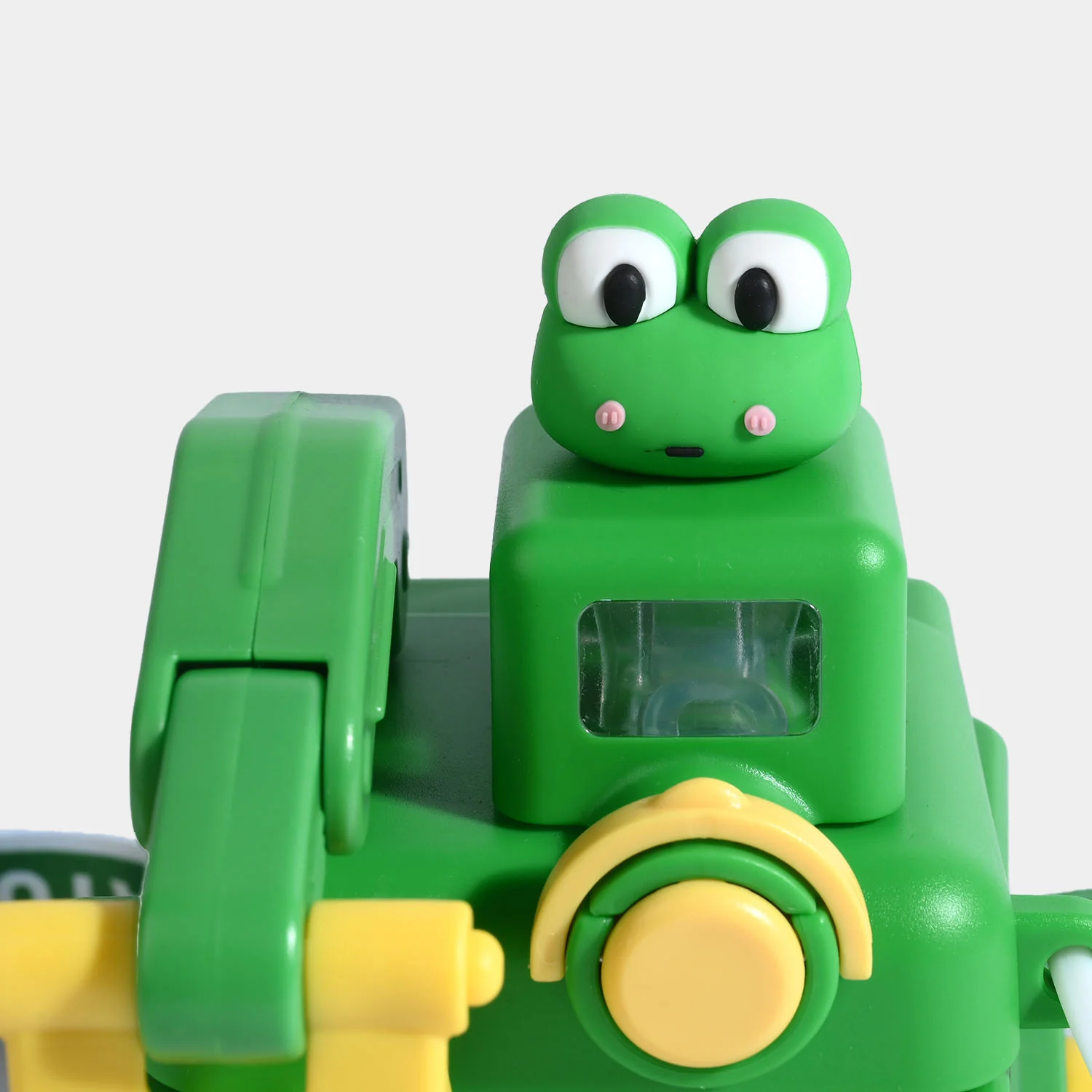 CUTE EXCAVATOR STRAW CUP WATER BOTTLE/BEAKER | SH2695 - GREEN - Image 4