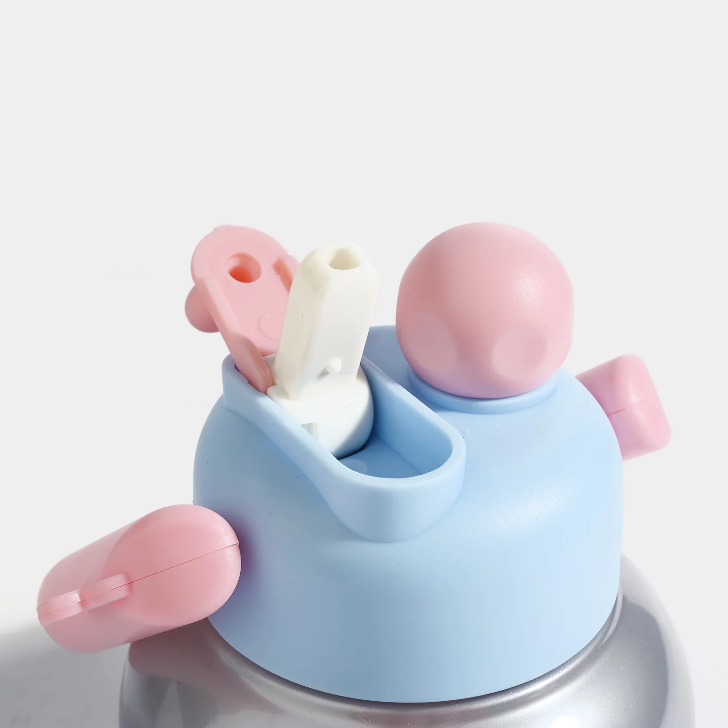 DRINKING STRAW CUP WATER BOTTLE | SH2700 - PINK - Image 2