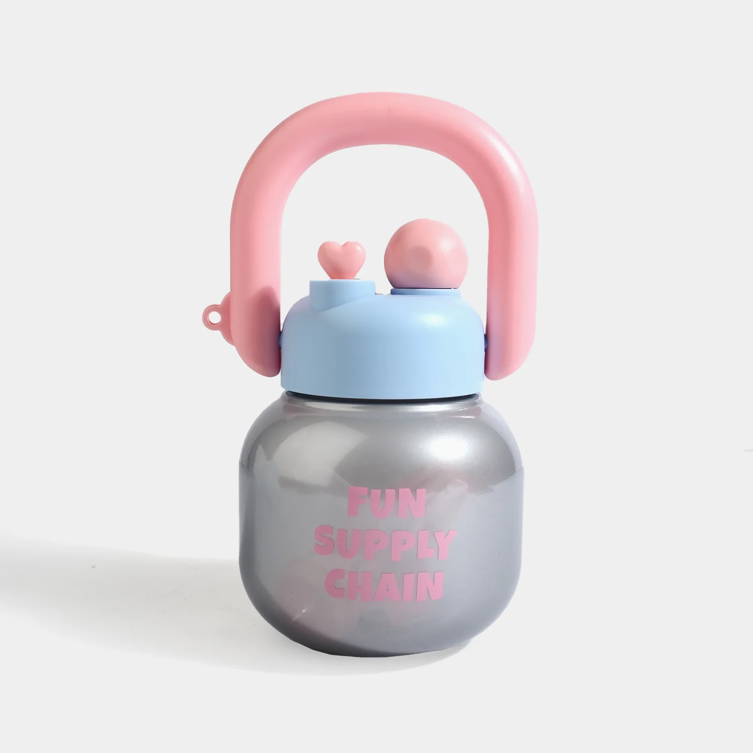 DRINKING STRAW CUP WATER BOTTLE | SH2700 - PINK - Image 4