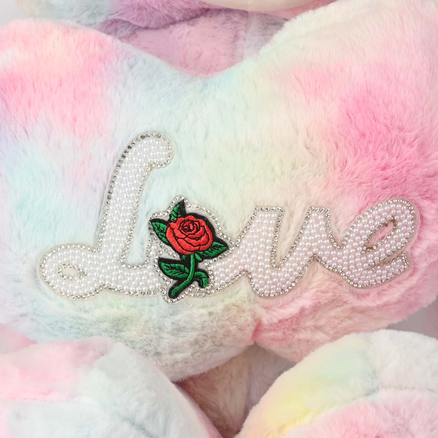 Bear Rainbow Heart – 80cm Jumbo Plush Toy - Image 2