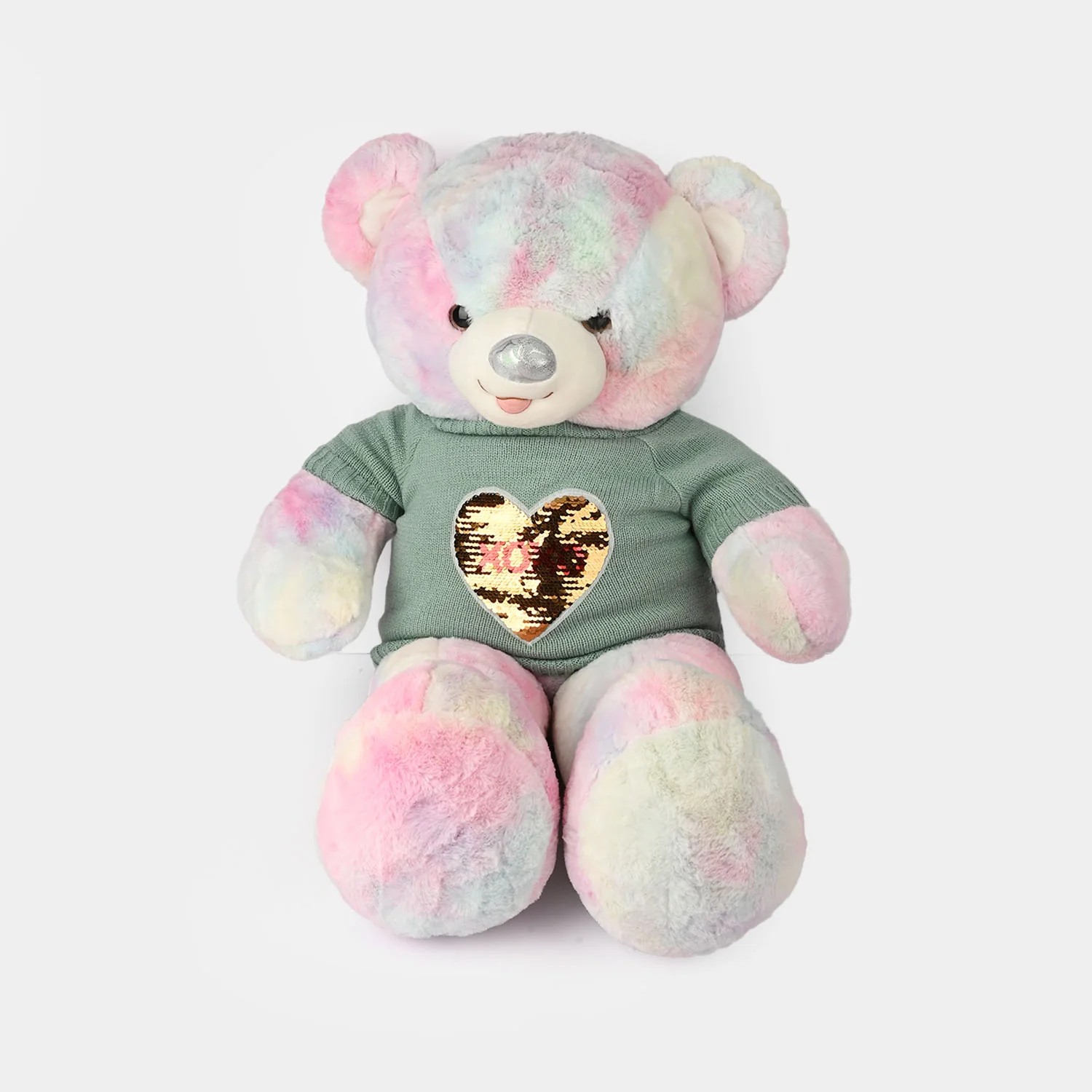 Bear Rainbow T-Shirt – 80cm Jumbo Plush Toy - Image 2