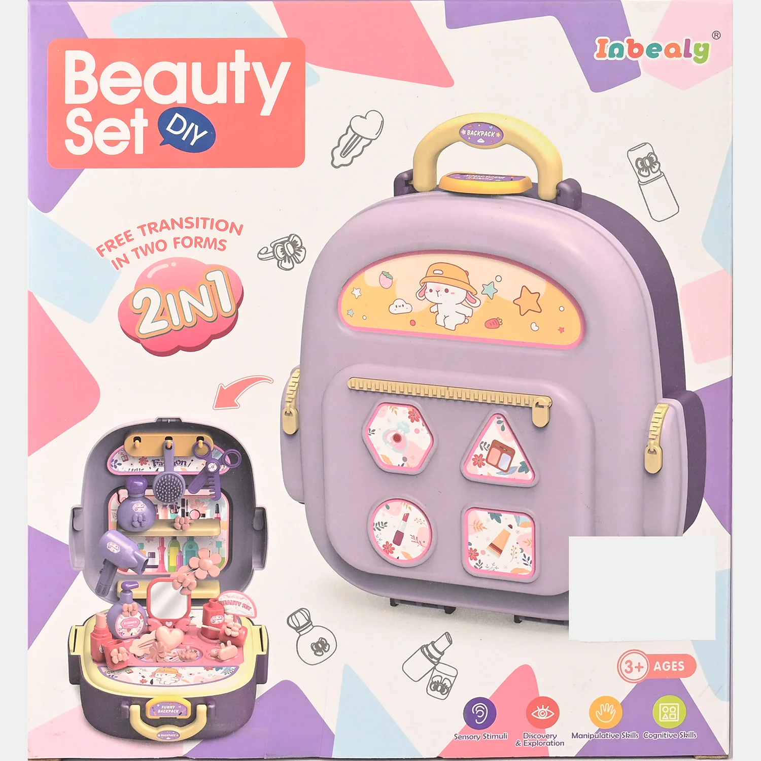Beauty Set 2 IN 1 Play Set for Kids - Image 3