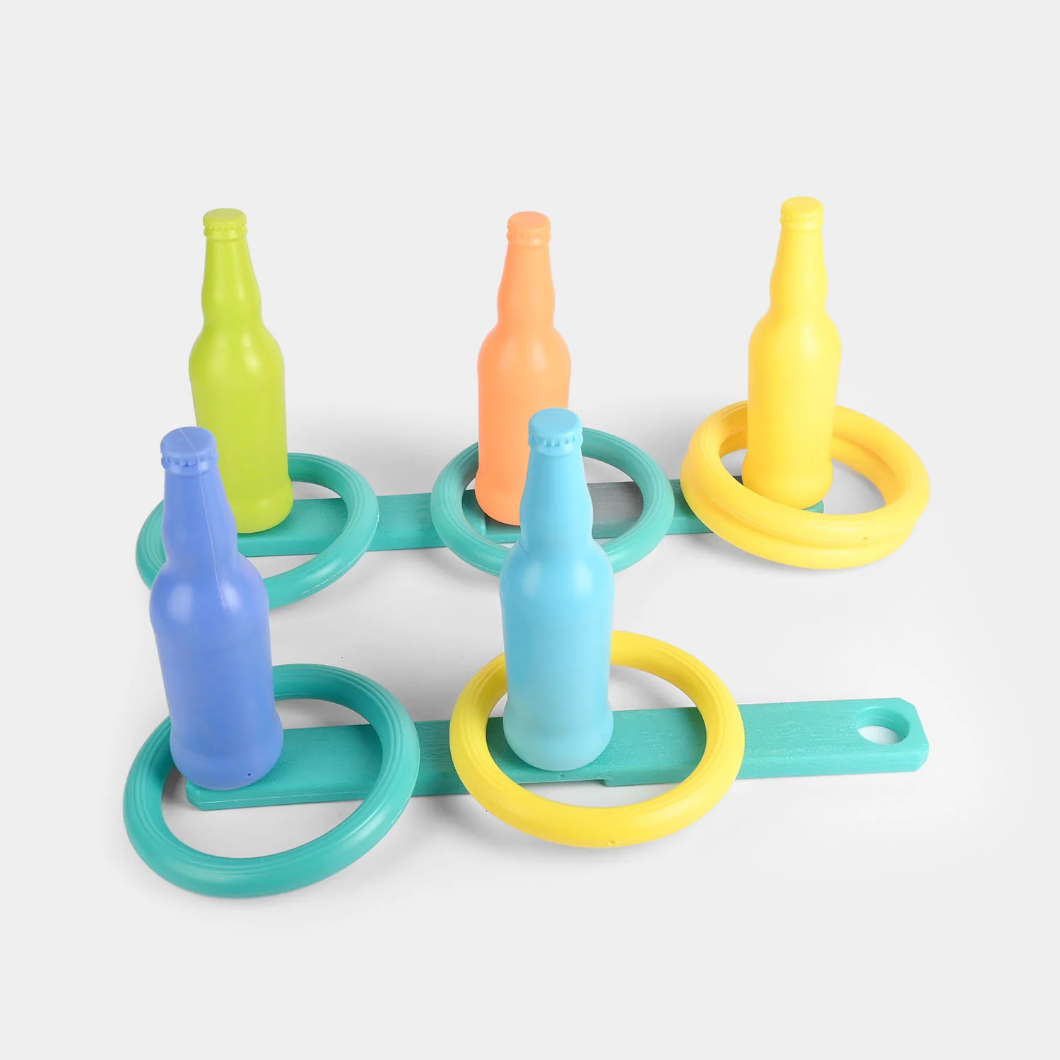 Colorful Bottle Ring Toss Game - Image 2