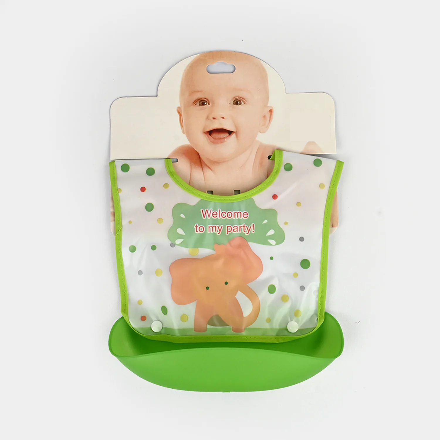 PLASTIC BIB WITH HOLDER FOR BABIES - Image 3