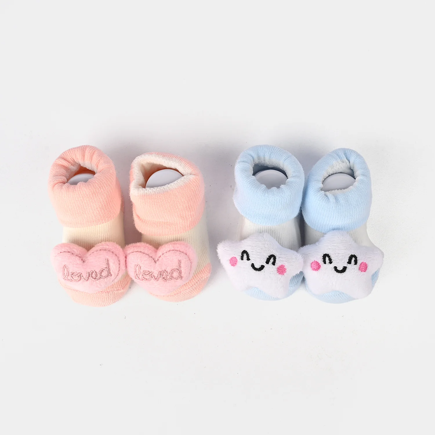 Baby Bibs & Booties Set | 4 Pcs - Image 2