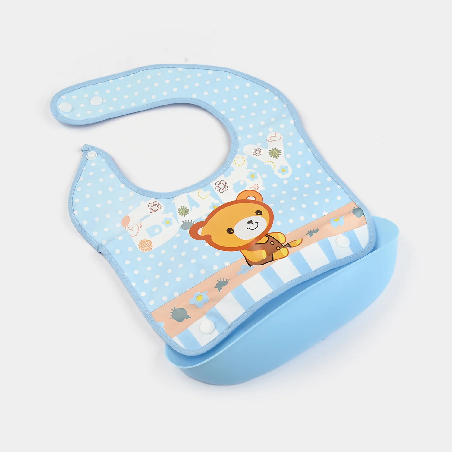 PLASTIC BIB WITH HOLDER FOR BABIES - Image 2