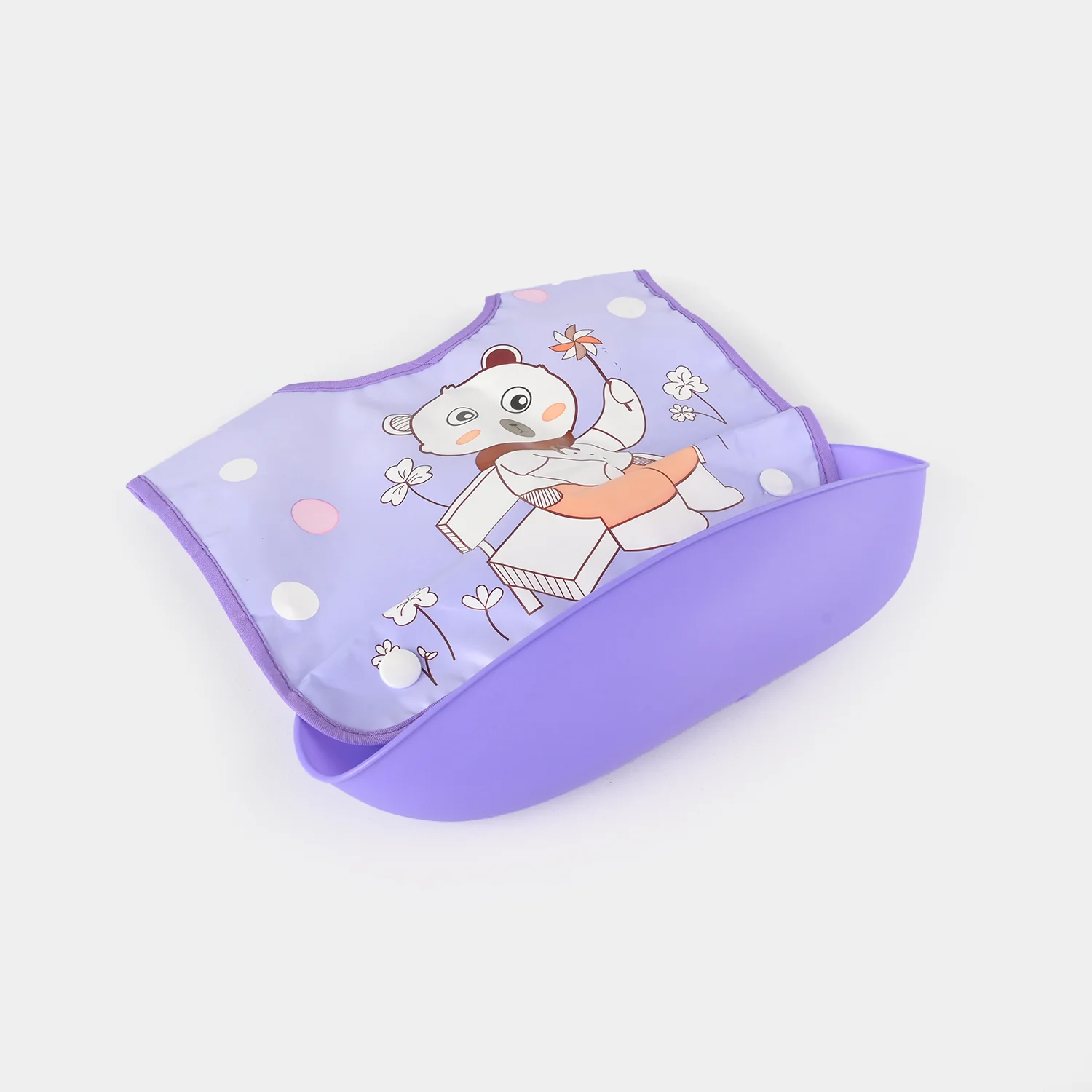 PLASTIC BIB WITH HOLDER FOR BABIES - Image 2