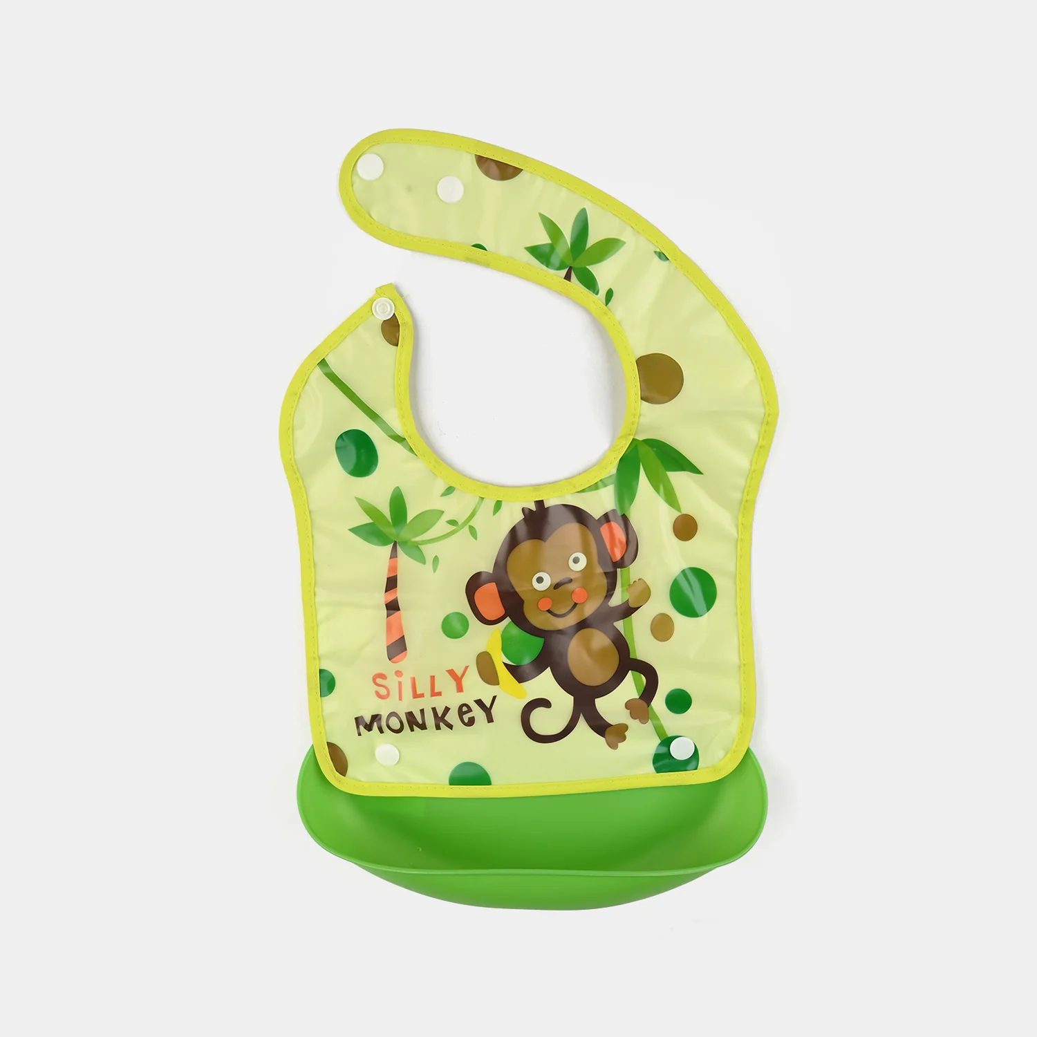 PLASTIC BIB WITH HOLDER FOR BABIES