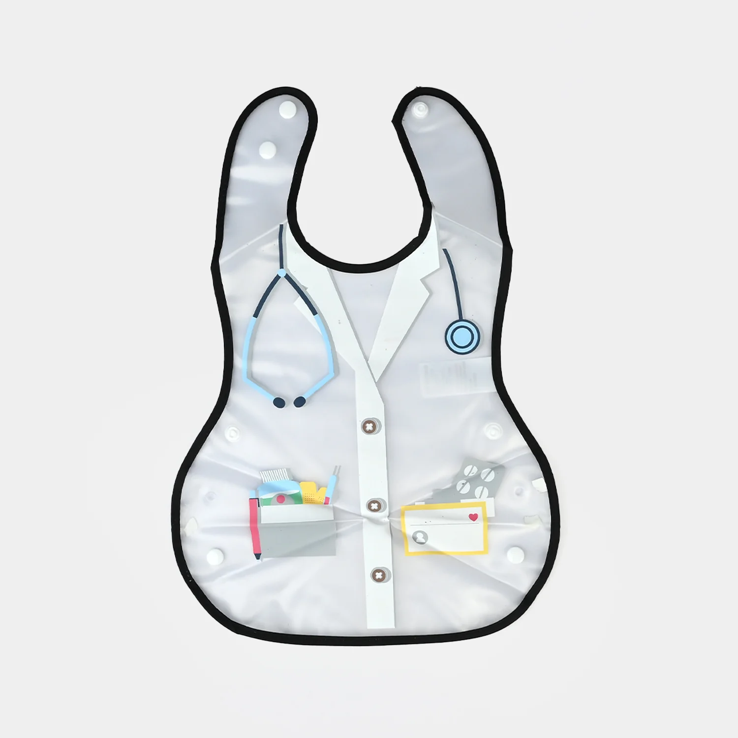 Easy-Wipe Plastic Baby Bib - Image 2