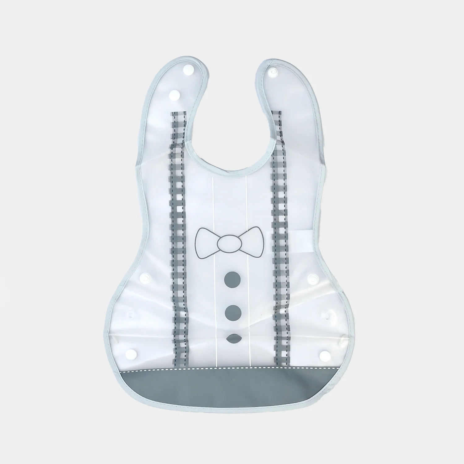 Easy-Wipe Plastic Baby Bib - Image 2