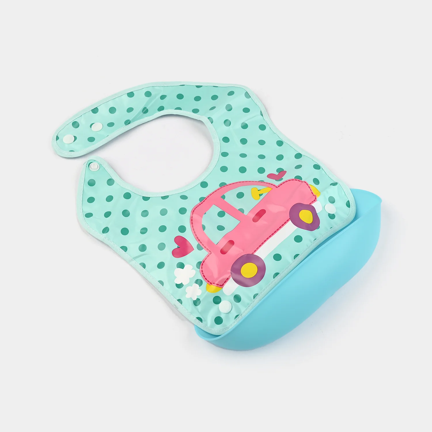 PLASTIC BIB WITH HOLDER FOR BABIES - Image 2