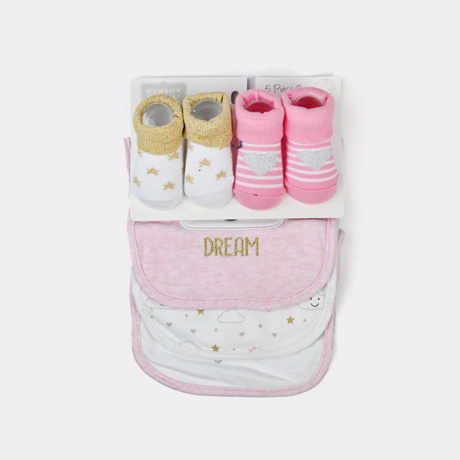 Baby Bibs & Booties Set | 5 Pcs - Image 3