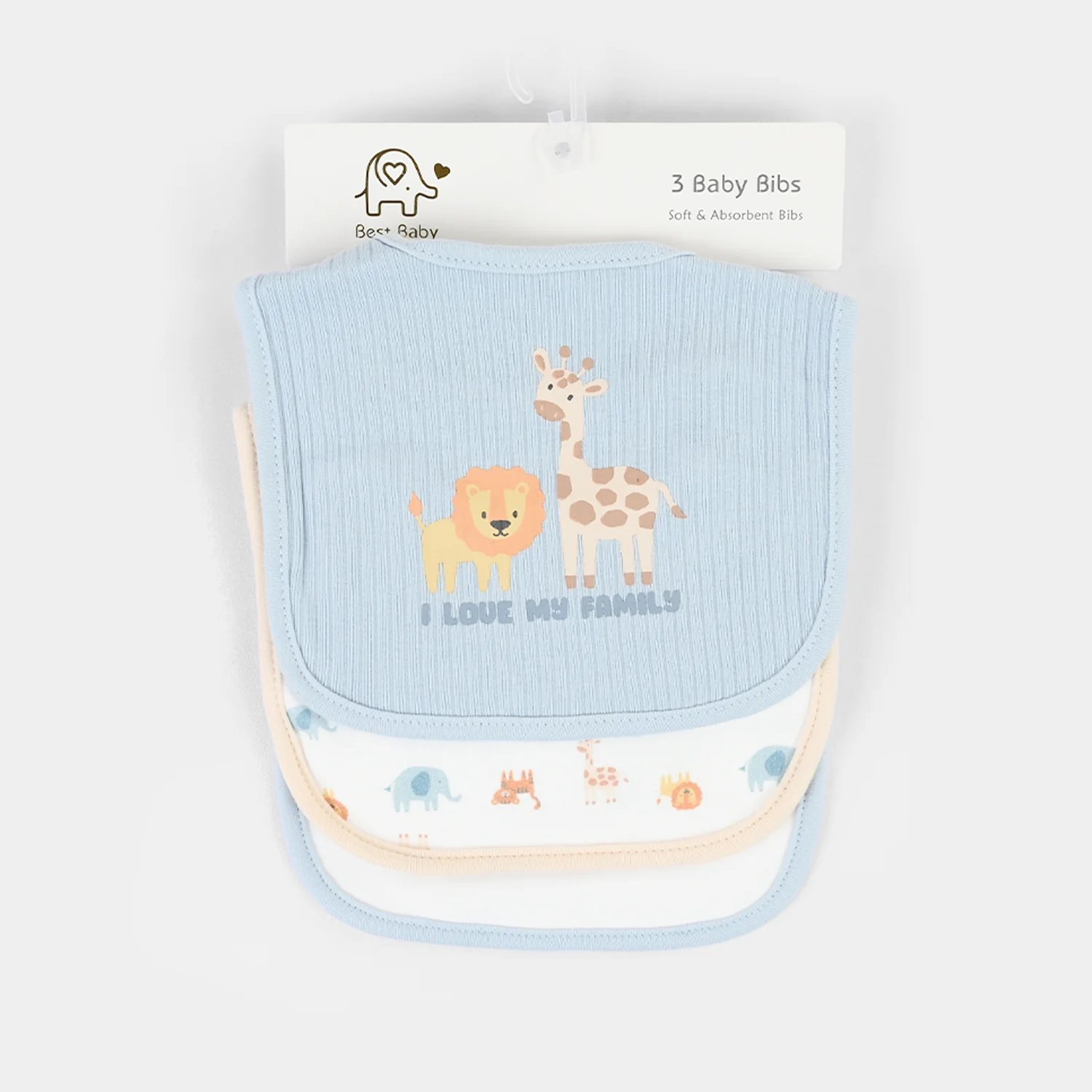 Baby Bib Pack OF 3PCs | 0M+ - Image 3