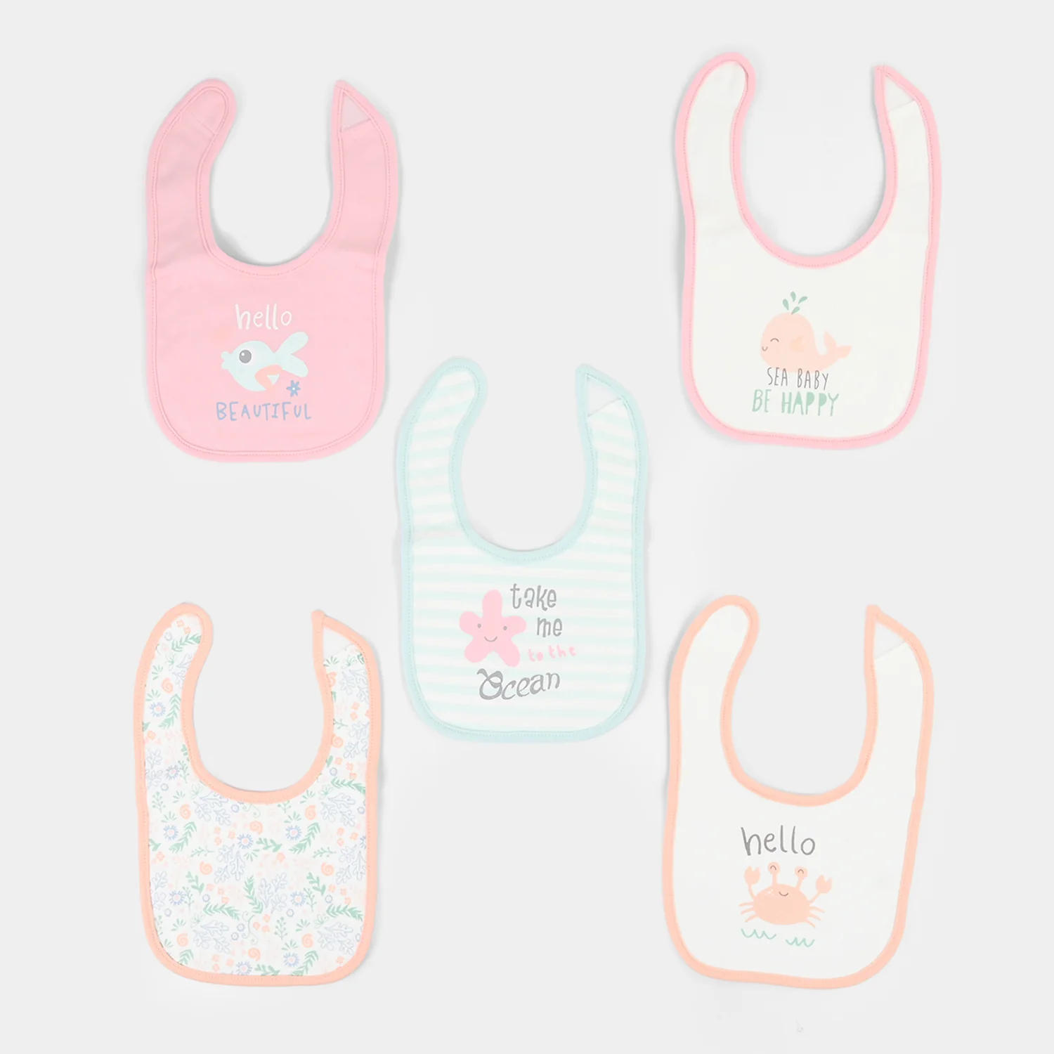 Baby Bib Pack OF 5PCs | 0M+