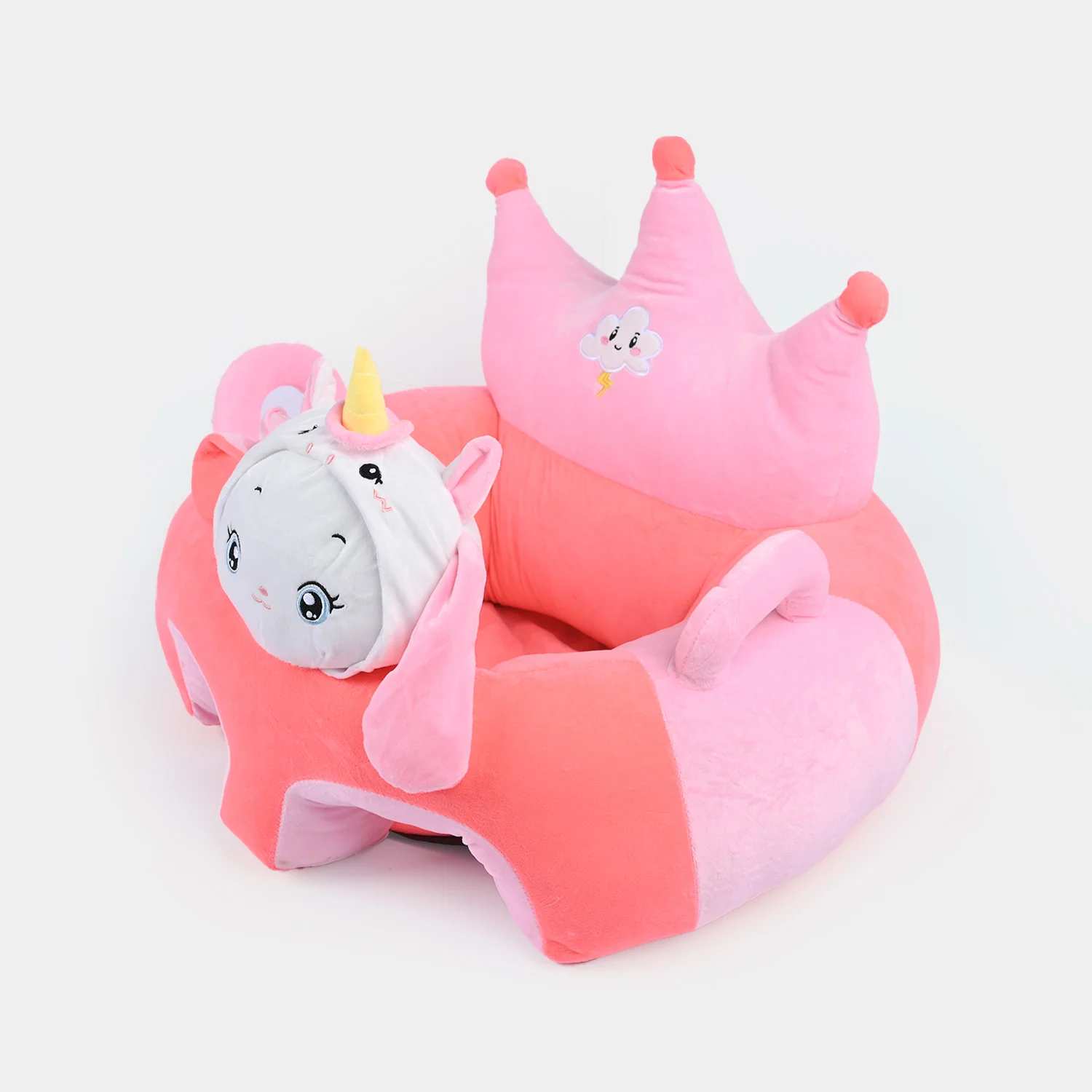 Baby Crown Floor Seat/Support Sofa Seat 6M+ | 952-Pink - Image 2