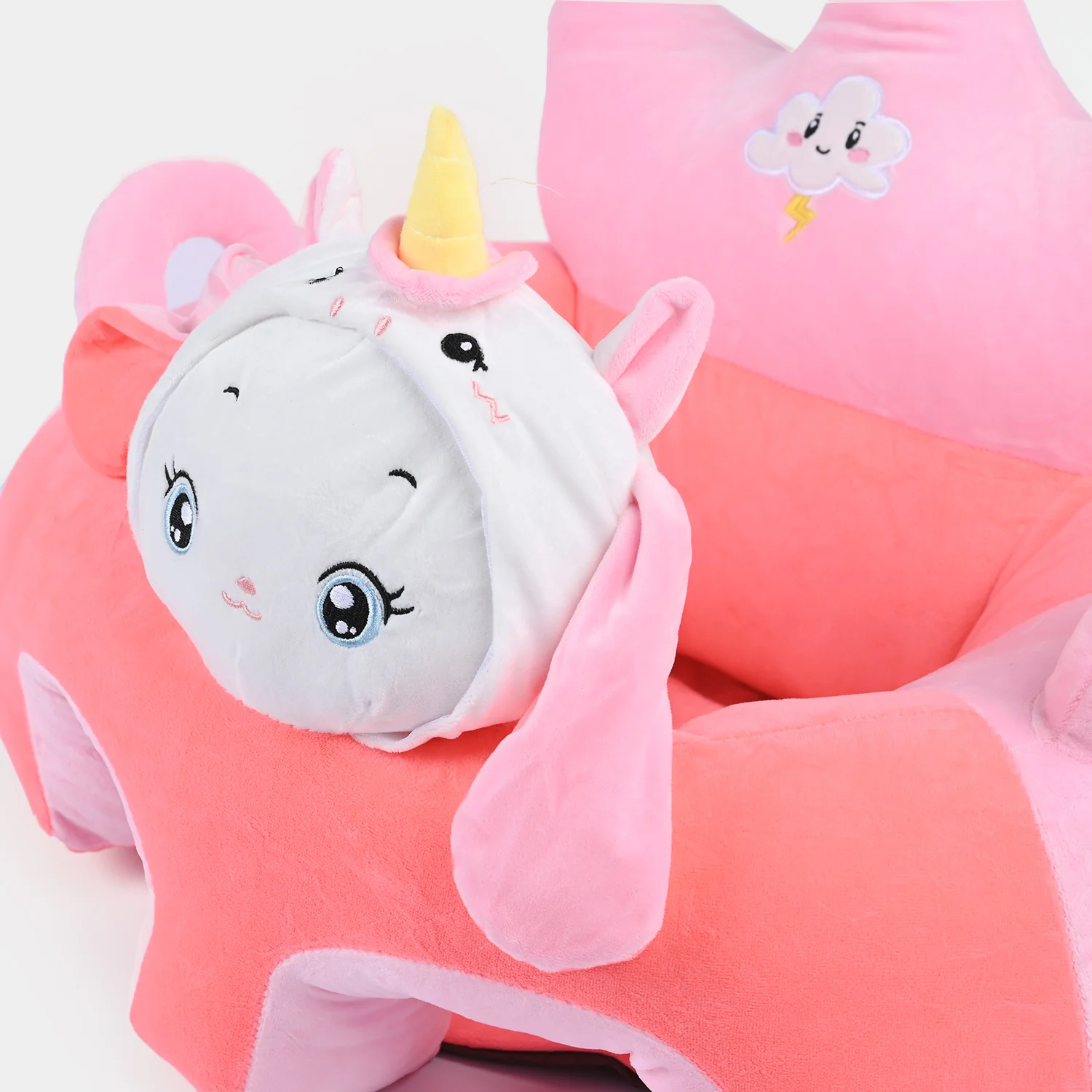 Baby Crown Floor Seat/Support Sofa Seat 6M+ | 952-Pink - Image 4
