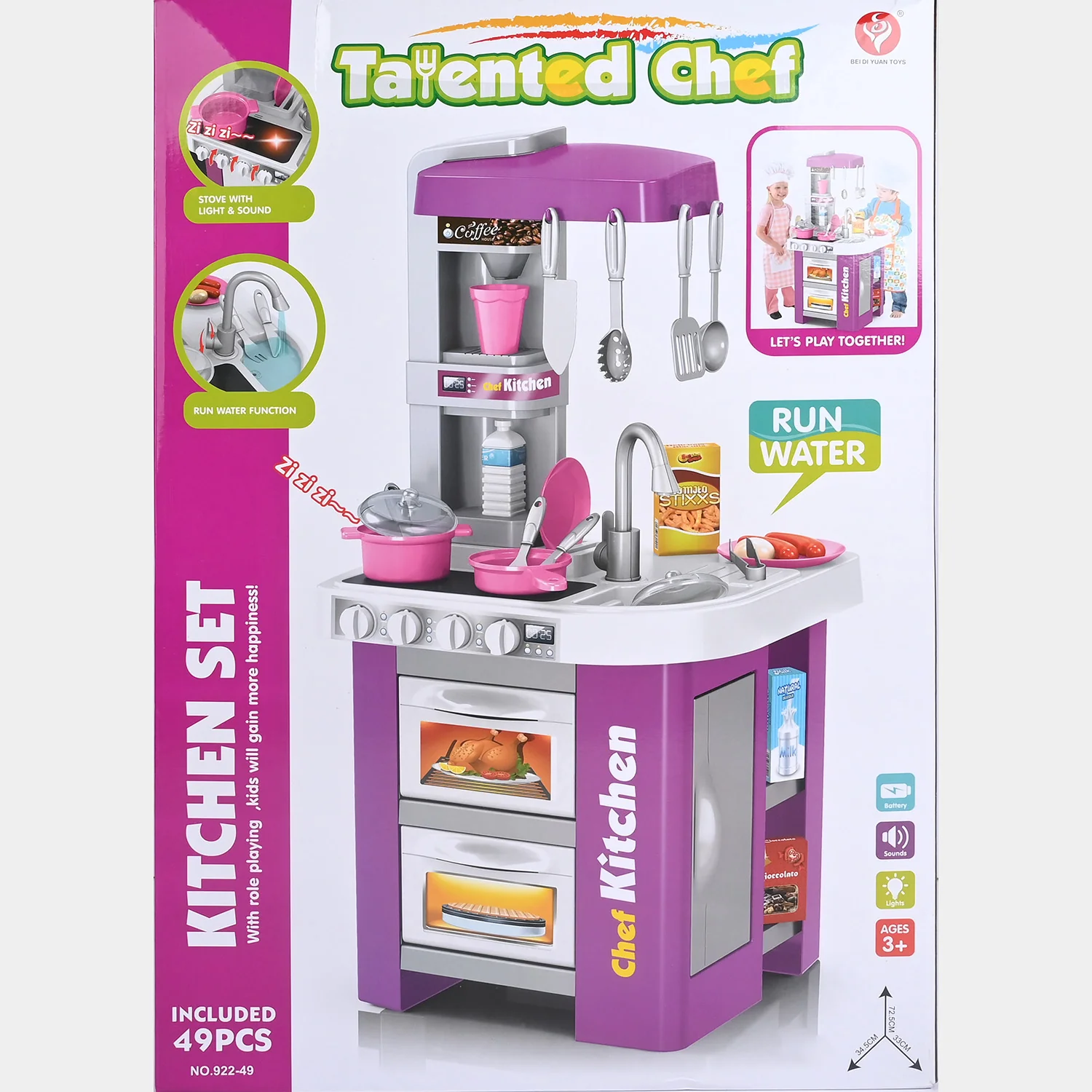 Big Chef Kitchen Set Toy Play Set - Image 3
