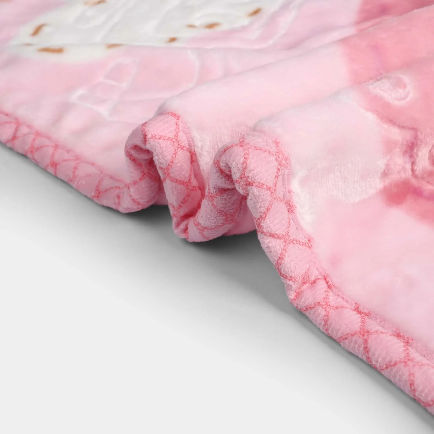 BABY PLUSH BLANKET 1434 PINK - Image 3