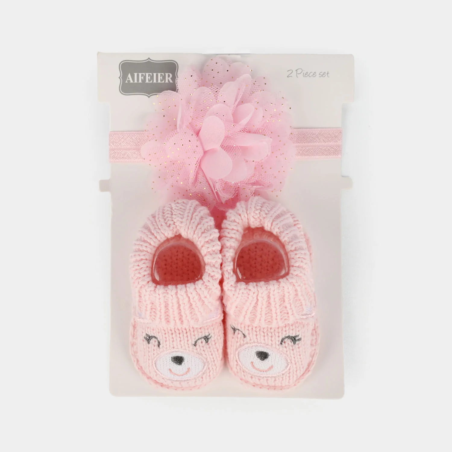 Baby Socks Booties with Headband | 3-12M - Image 3
