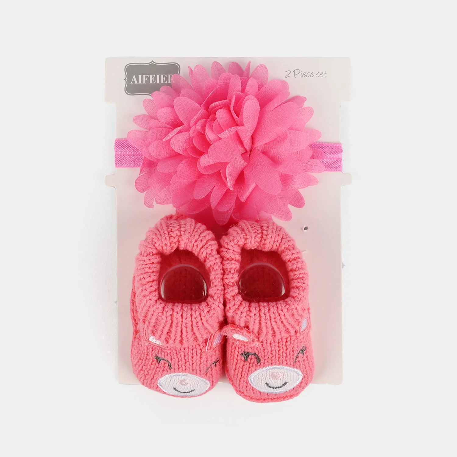 Baby Socks Booties with Headband | 3-12M - Image 3