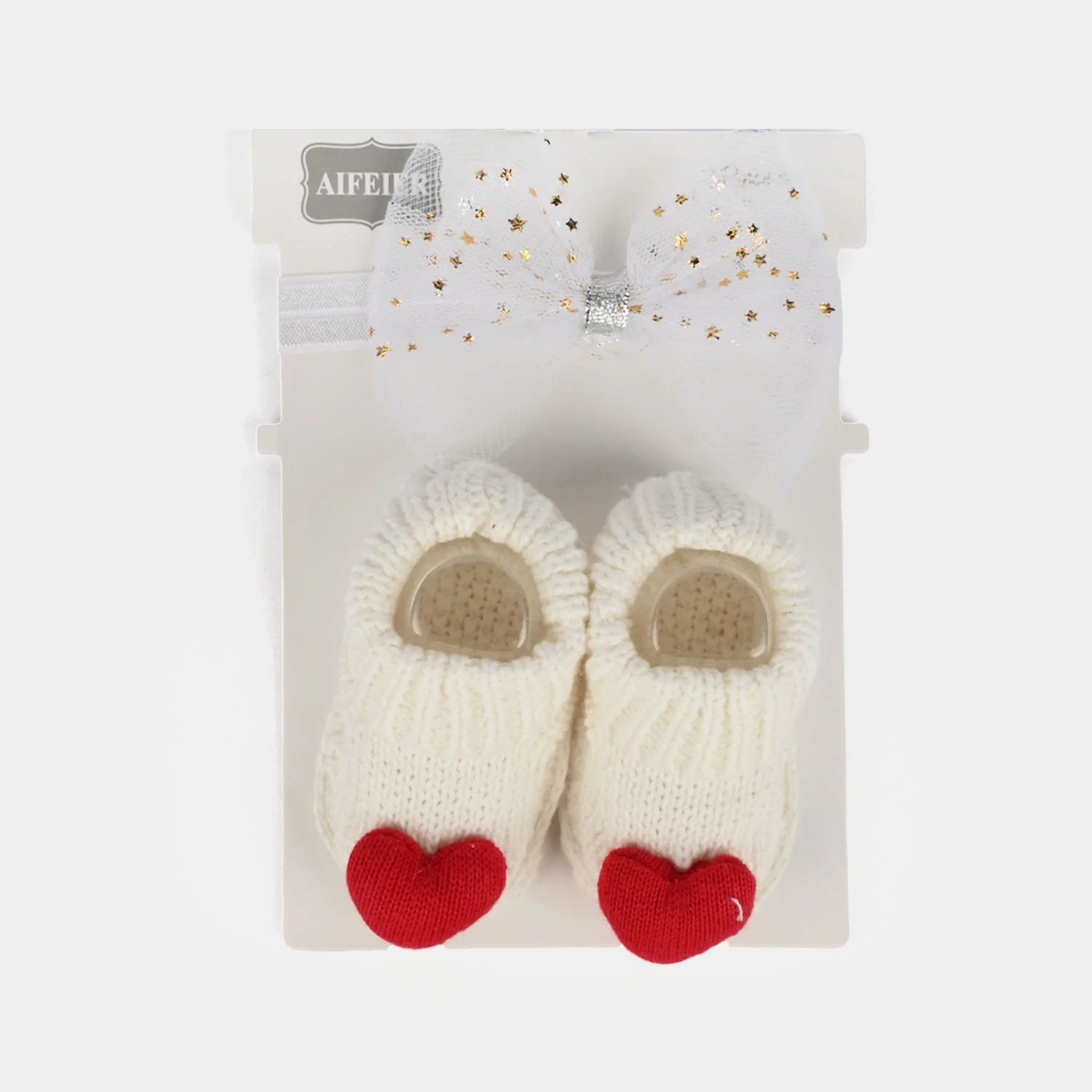 Baby Socks Booties with Headband | 3-12M - Image 3