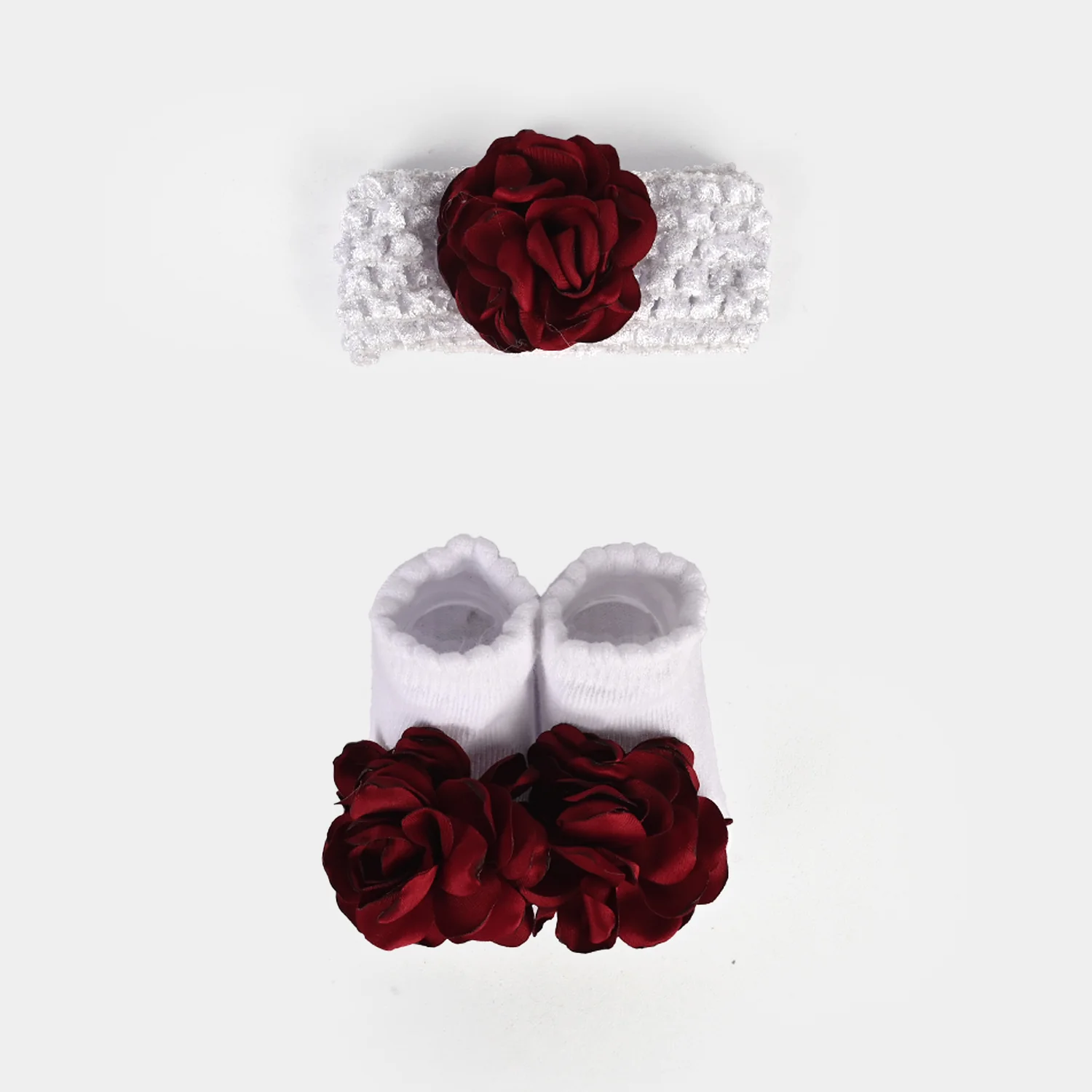Baby Socks Booties with Headband | 3-12M - Image 2