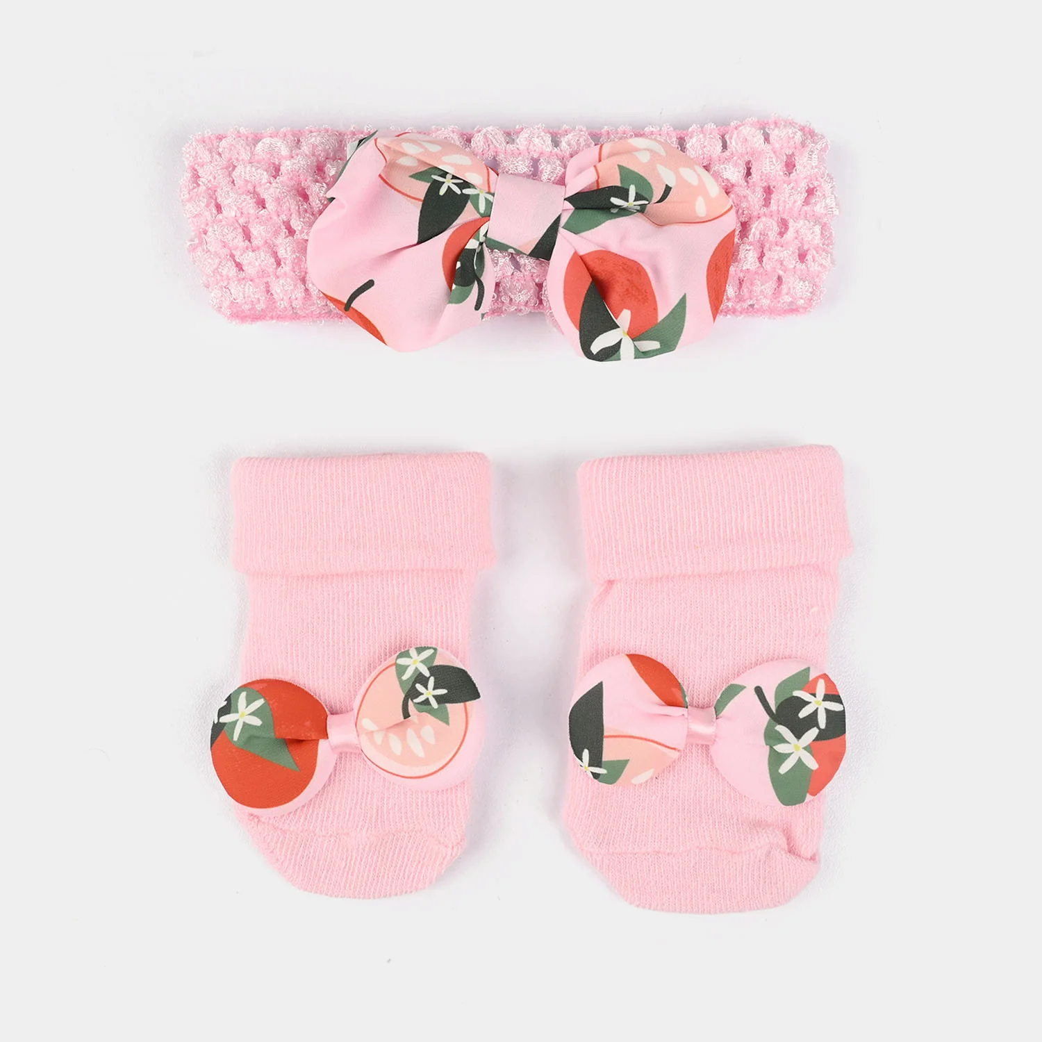 Baby Socks Booties with Headband | 3-12M - Image 2