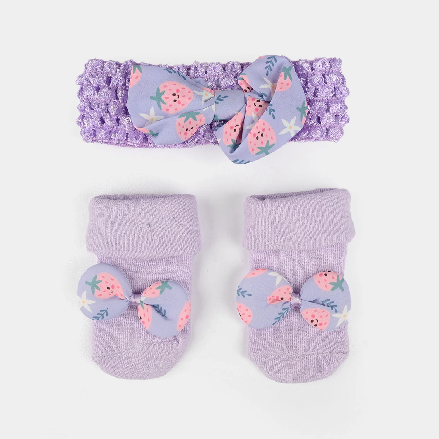 Baby Socks Booties with Headband | 3-12M - Image 2