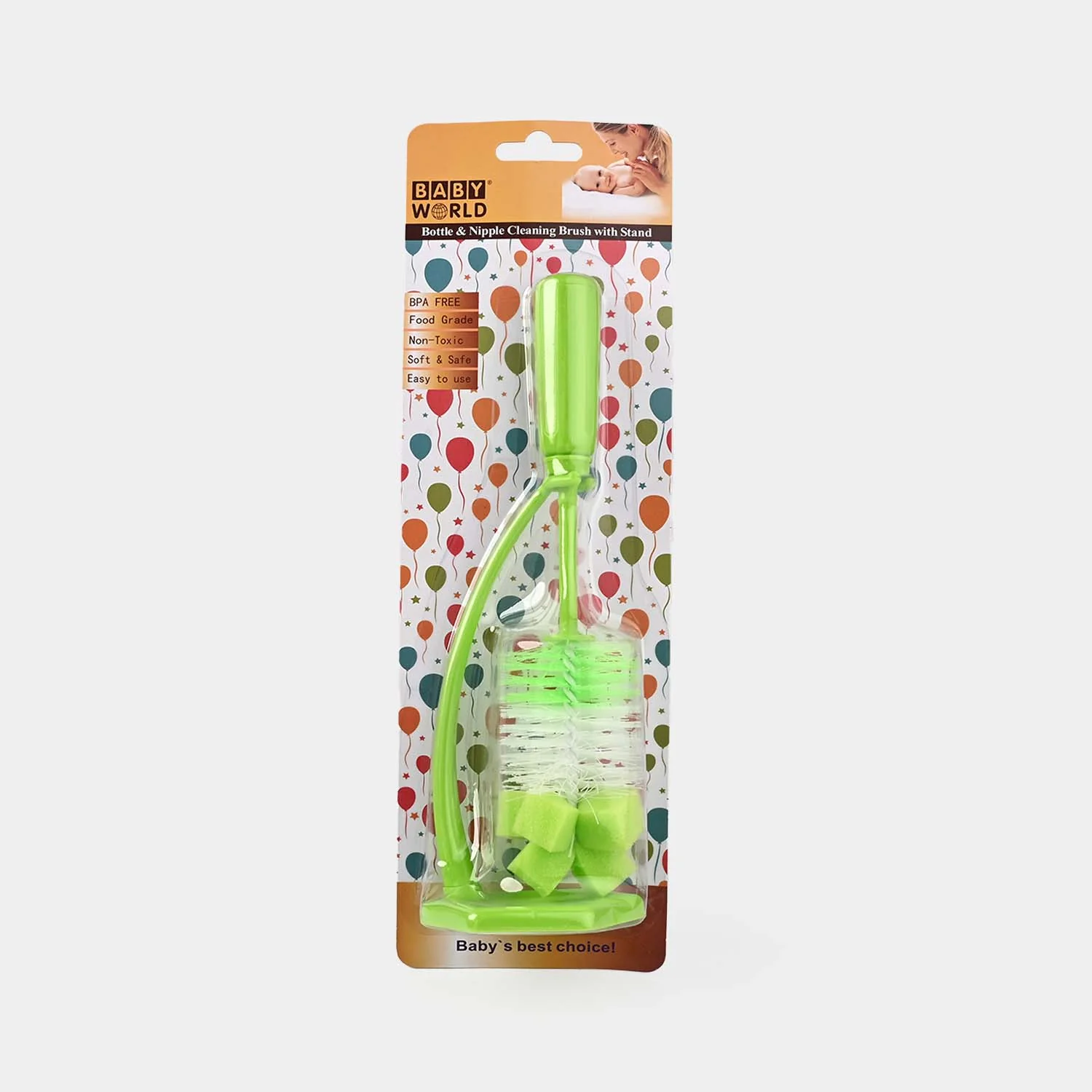 Bottle Cleaning Brush with Bottle Holder | 7370 Green