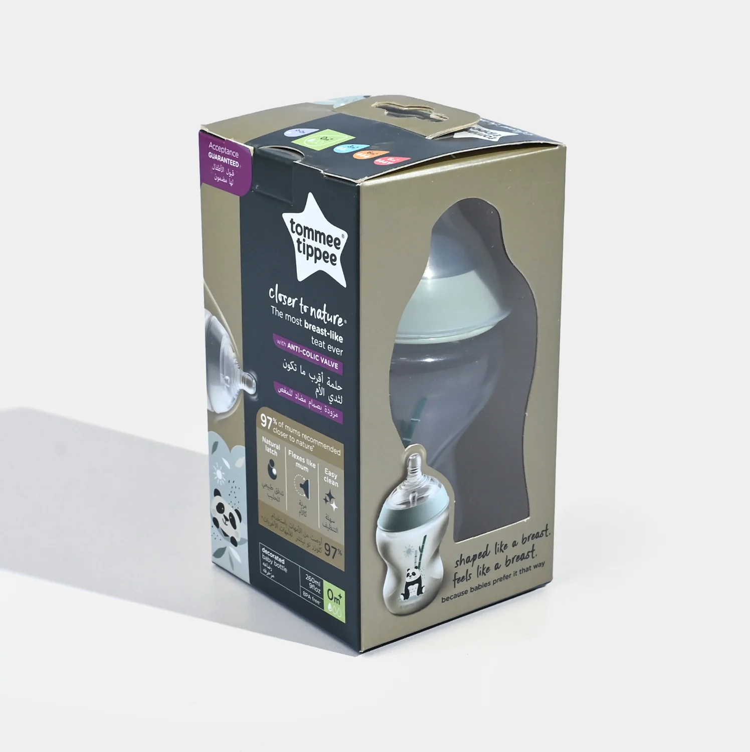 Tommee Tippee Bottle Deco PK1 Close To Nature 260ml 42250203 - Image 3
