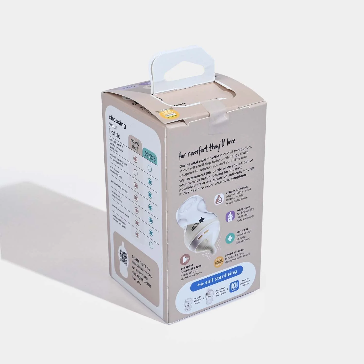 Tommee Tippee Bottle PK1 Plan Natural Start 260ml 422871 - Image 3