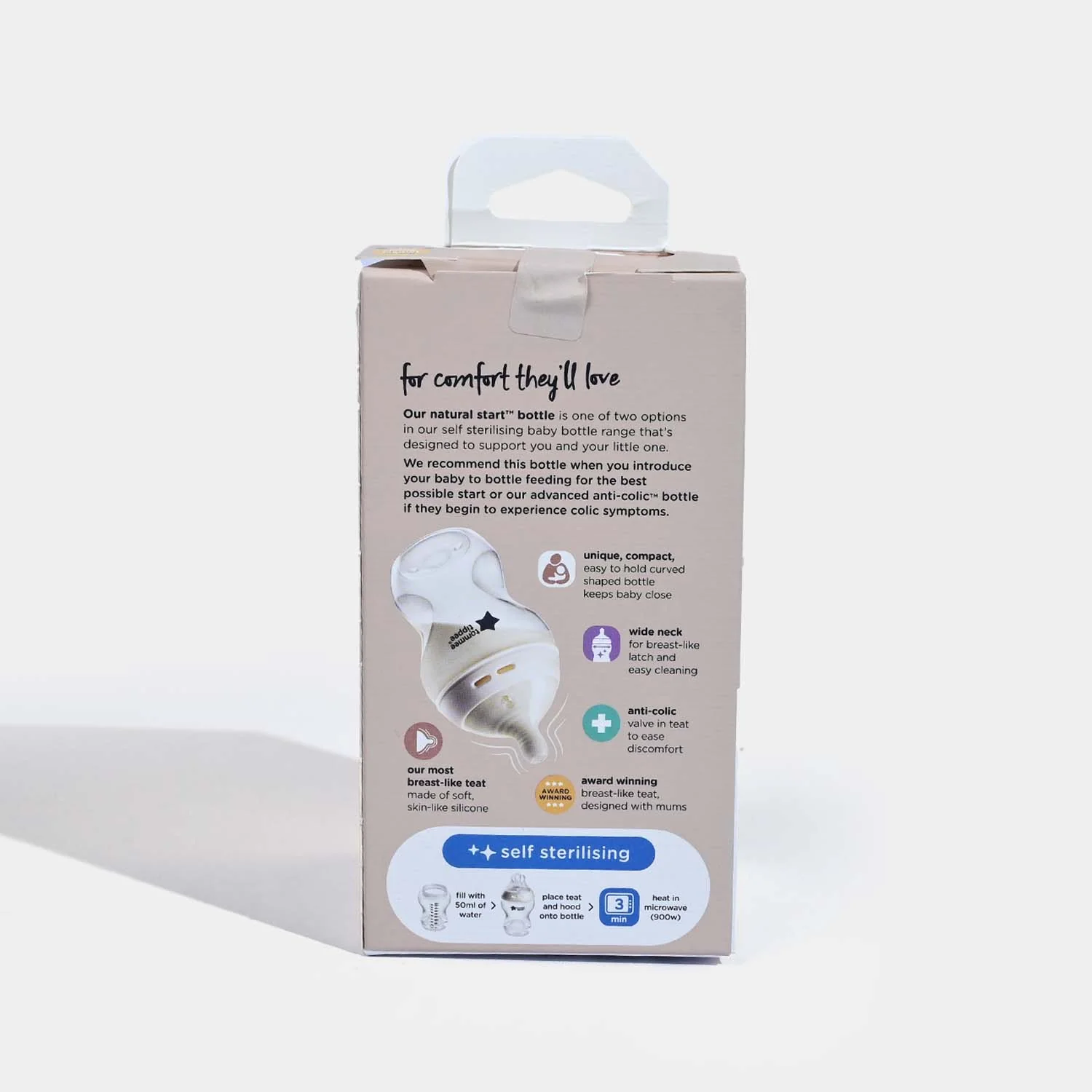 Tommee Tippee Bottle PK1 Plan Natural Start 260ml 422871 - Image 5