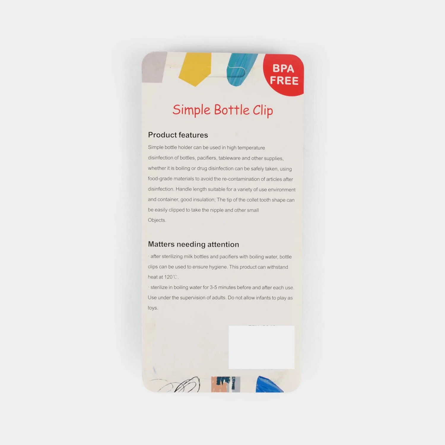 Simple Baby Bottle Clip (0M+) - Image 2