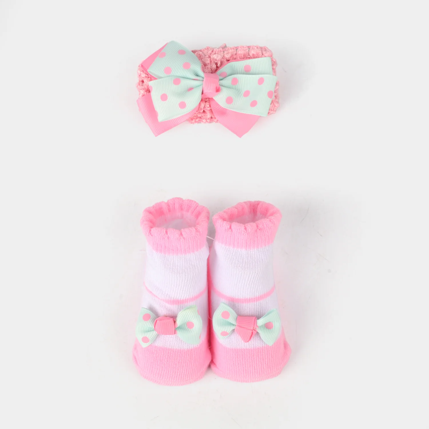 Baby Socks Booties with Headband | 3-12M - Image 2