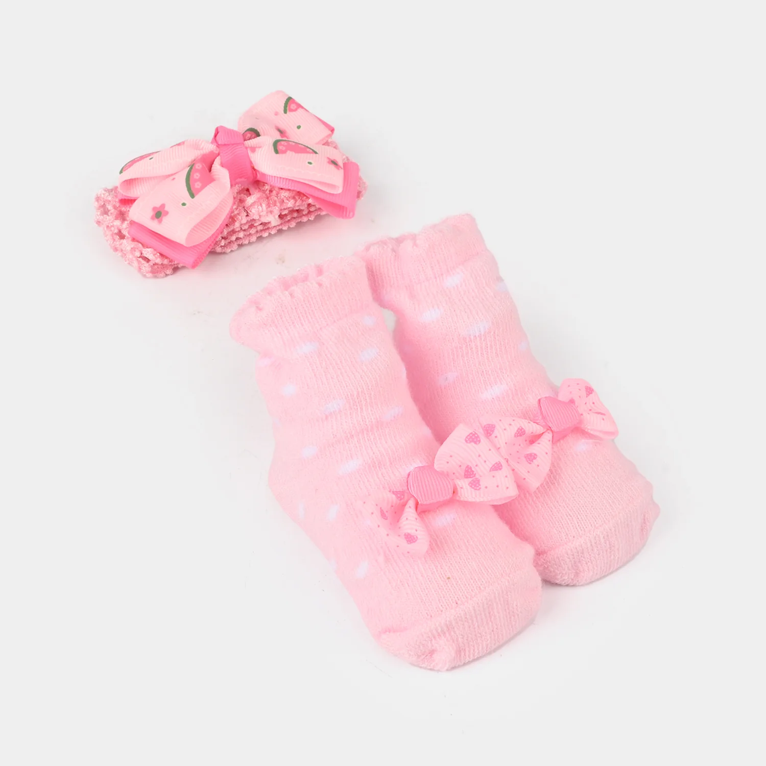Baby Socks Booties with Headband | 3-12M