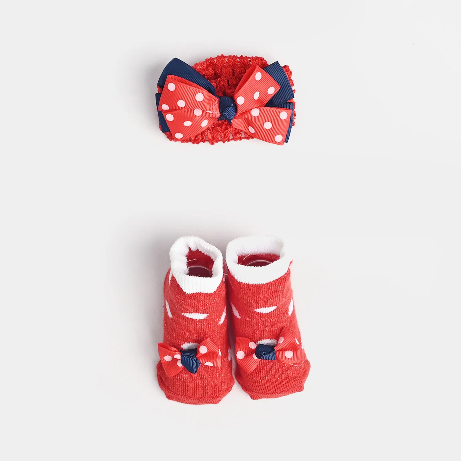 Baby Socks Booties with Headband | 3-12M - Image 2