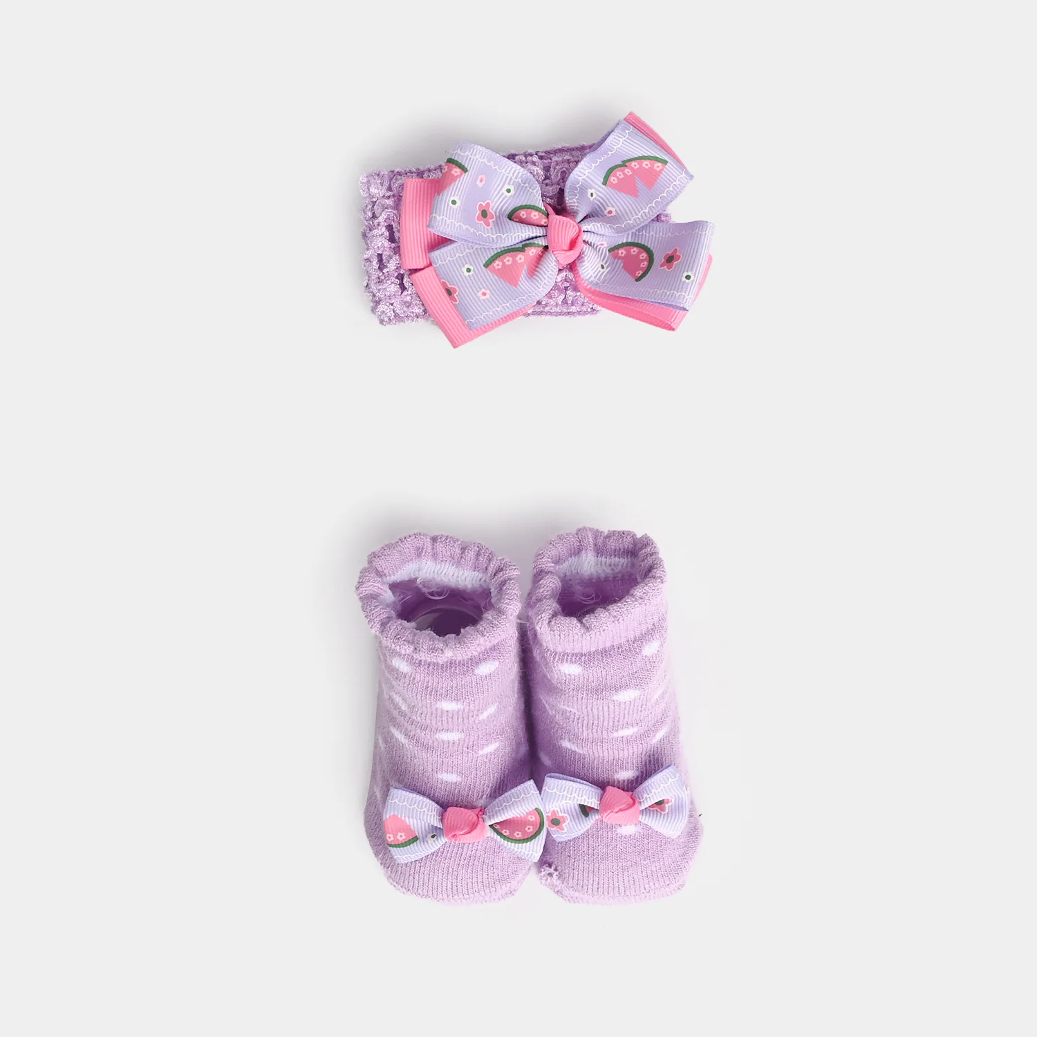Baby Socks Booties with Headband | 3-12M - Image 2