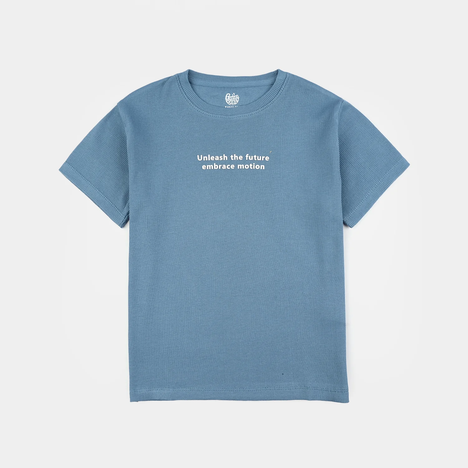Boys 2x1 Rib T-Shirt (Unleash The Future) – Blue - Image 3