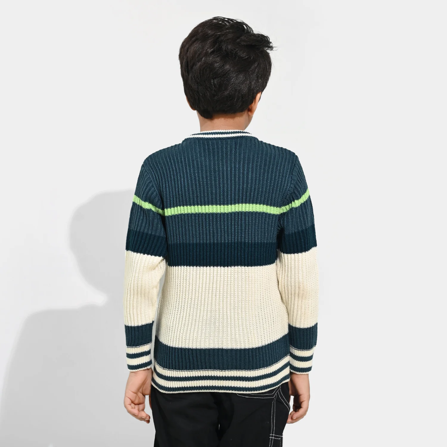 Boys Acrylic Sweater-Garden Fresh-Multi - Image 7