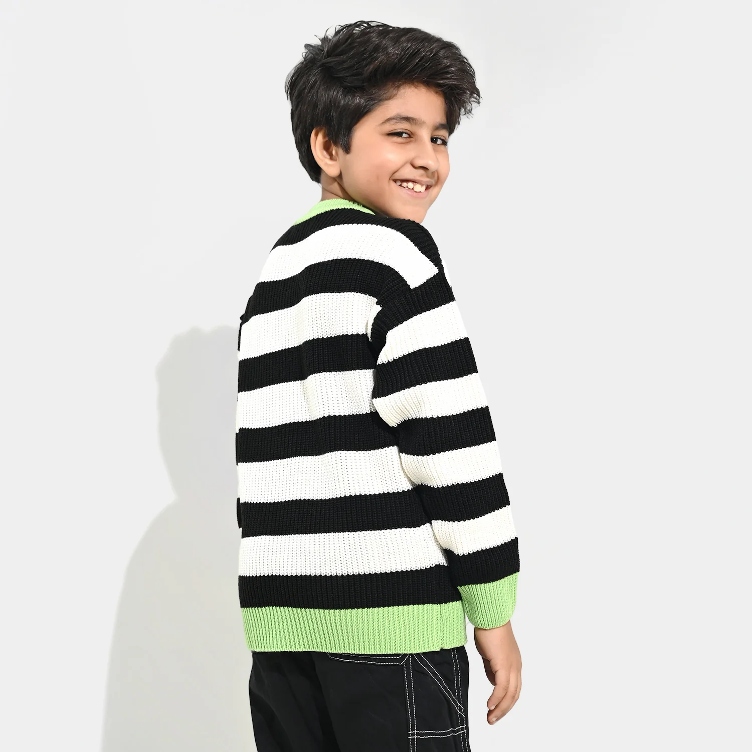 Boys Acrylic Sweater-No Limit - Multi - Image 5