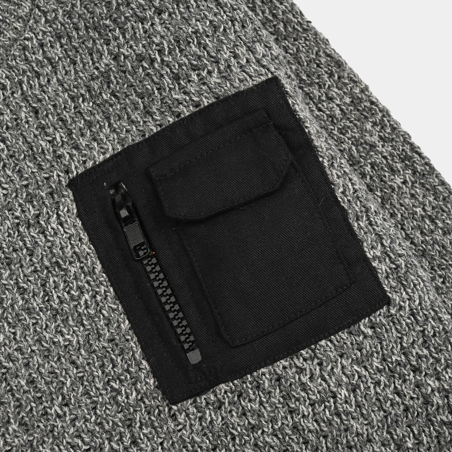 Boys Acrylic Sweater-Rules-GREY - Image 6