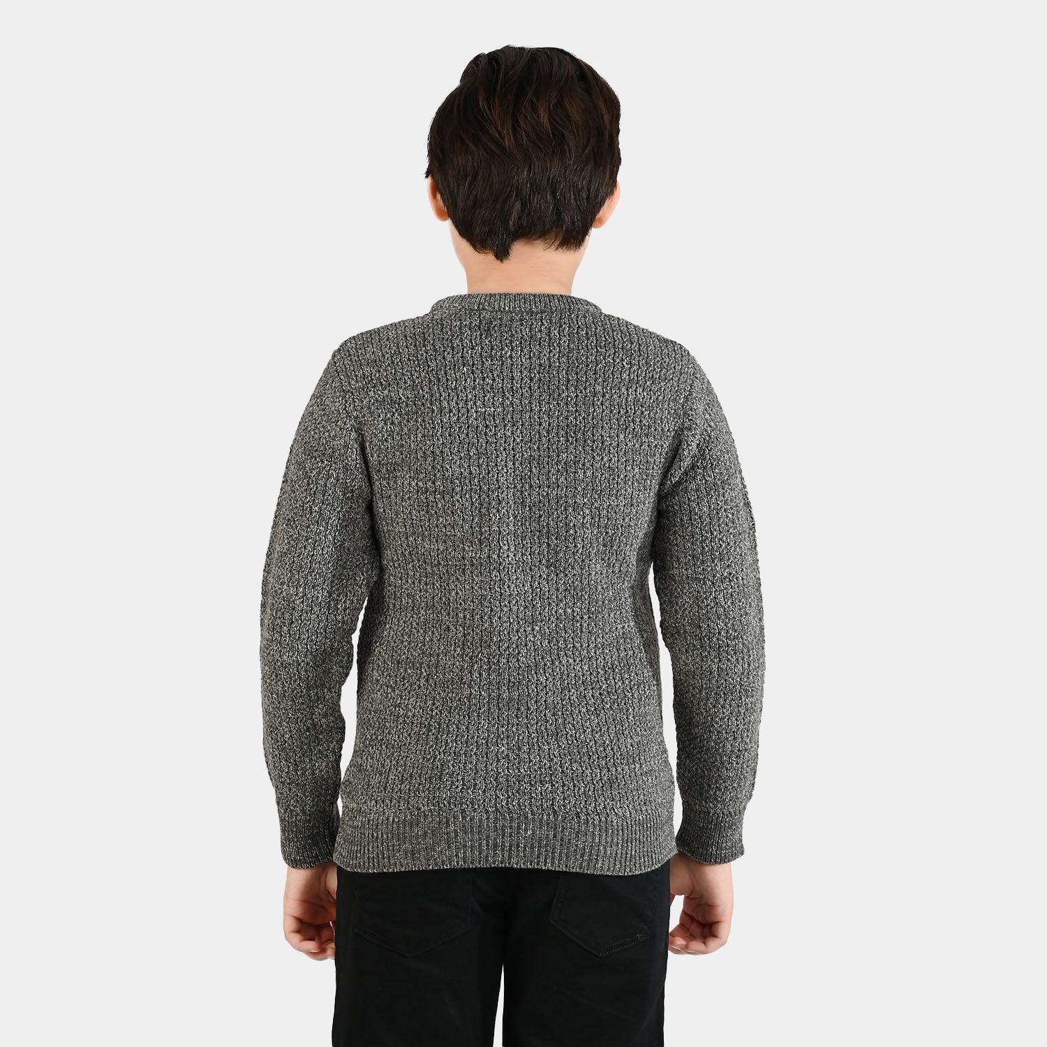 Boys Acrylic Sweater-Rules-GREY - Image 7