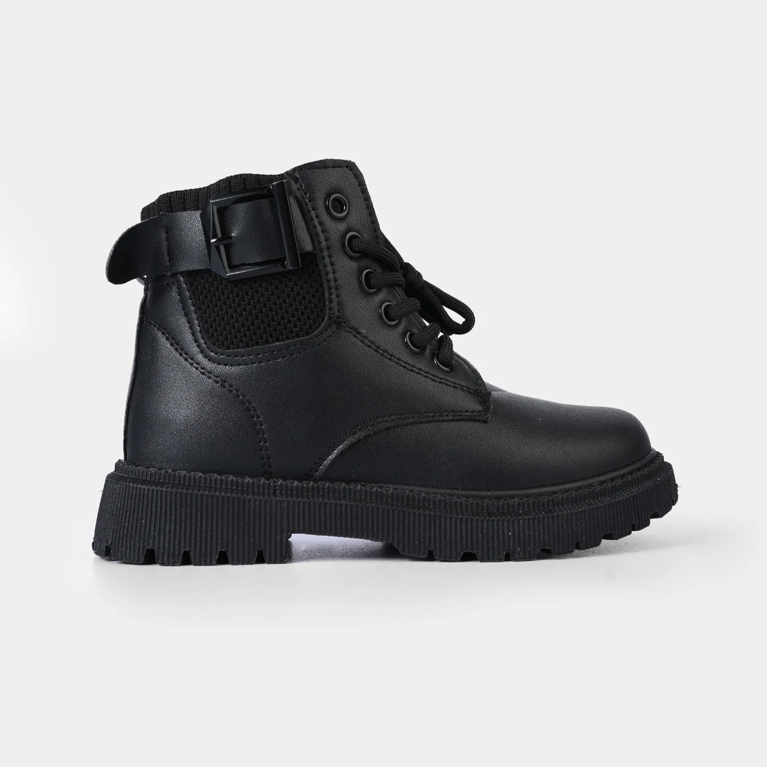 Boys Boots A02 - Black - Image 4
