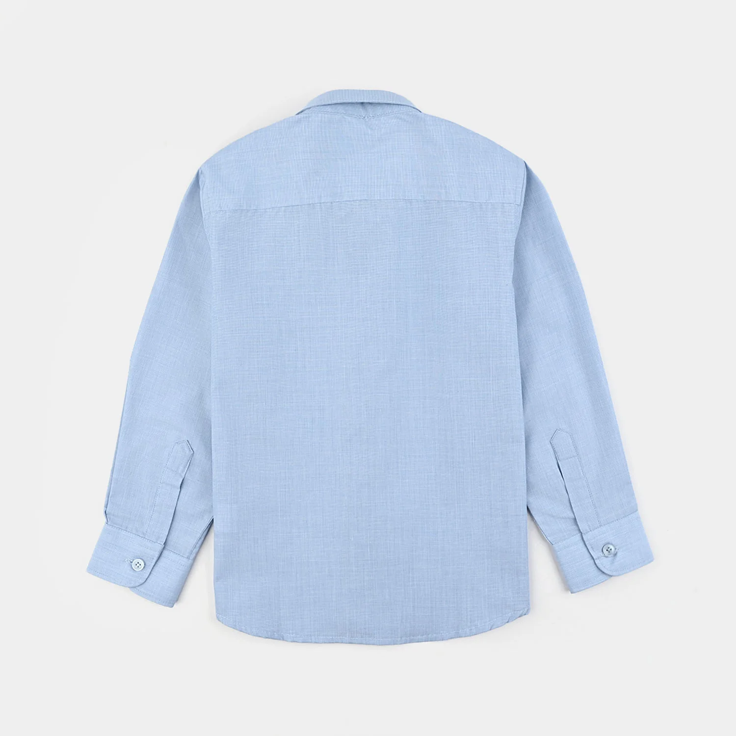 Boys Chambray Formal Shirt - Blue - Image 3