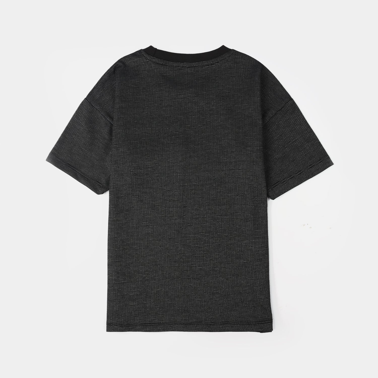 Boys Yarn Dyed T-Shirt (Great Day Coming) - Black - Image 4