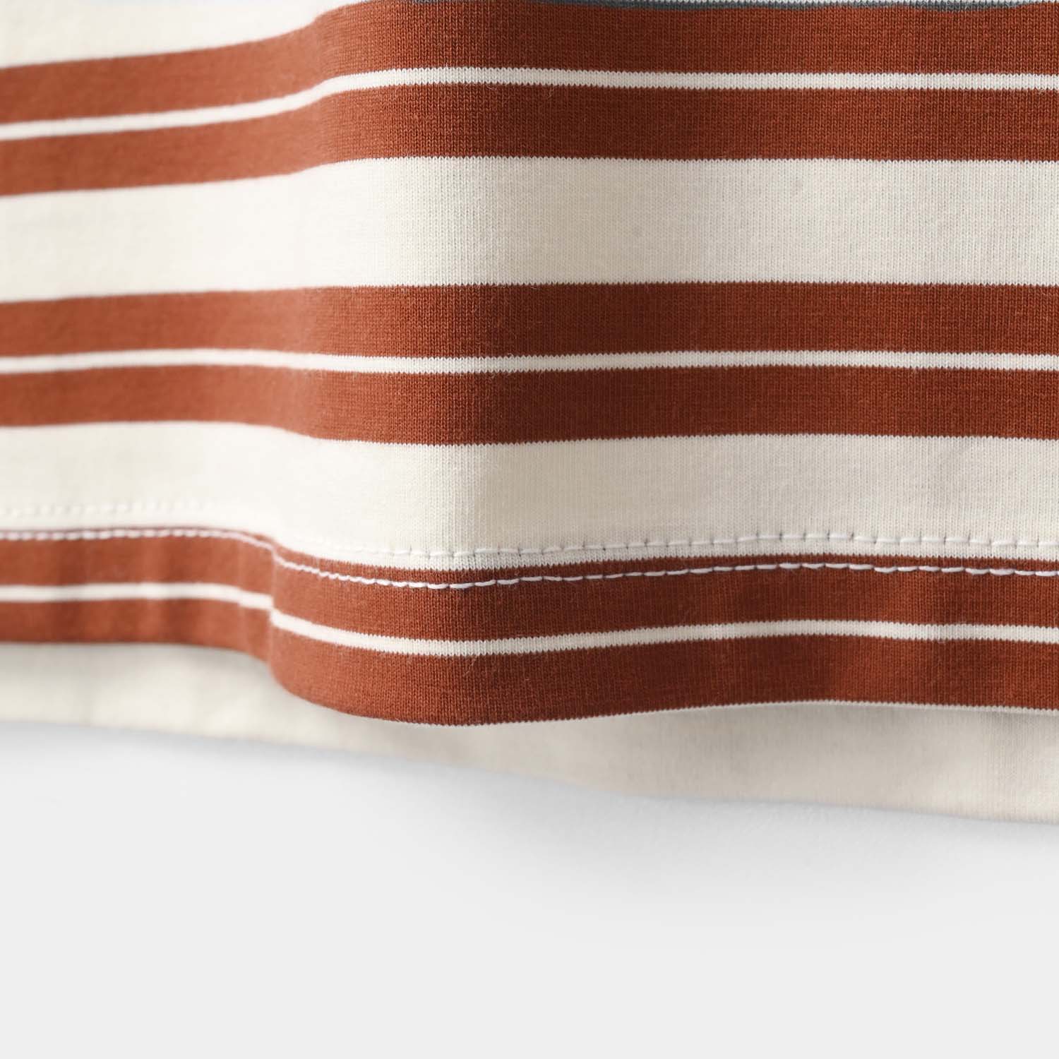 Boys Yarn Dyed T-Shirt (Get Ready) - Brown - Image 3