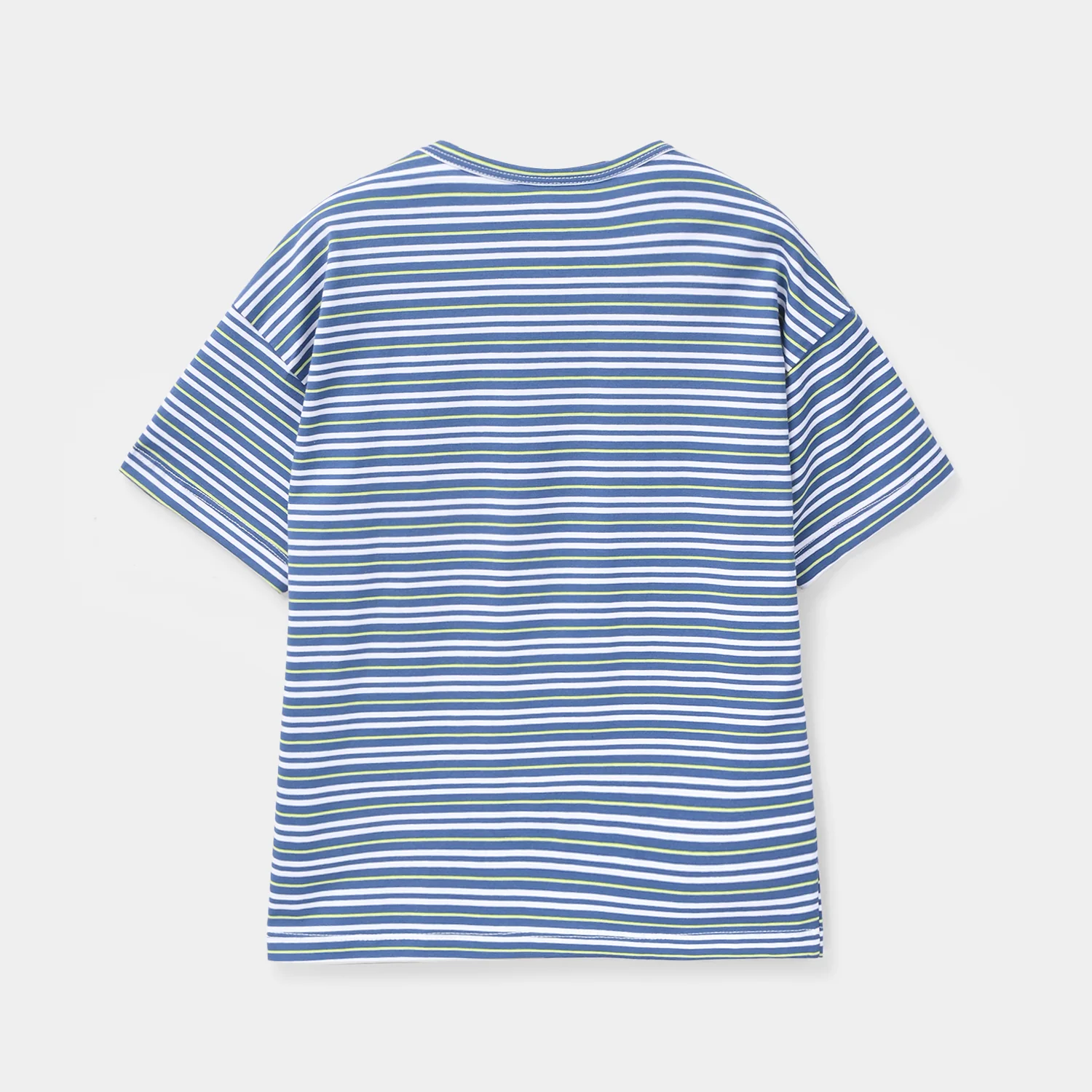 Boys Yarn Dyed T-Shirt (Summer Days) - Blue - Image 4