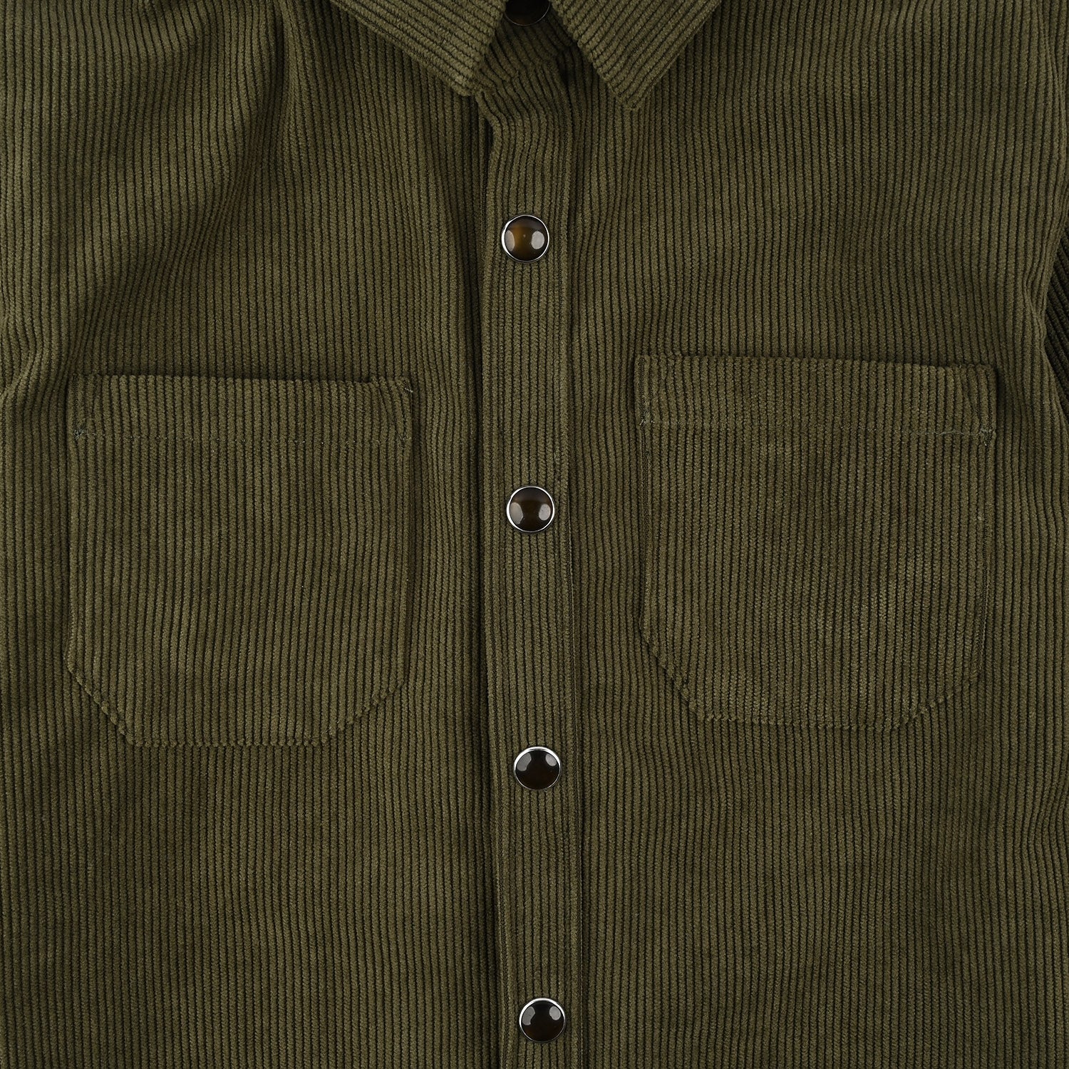 Boys Corduroy Shirt F/S (Ever cord) - Olive - Image 3