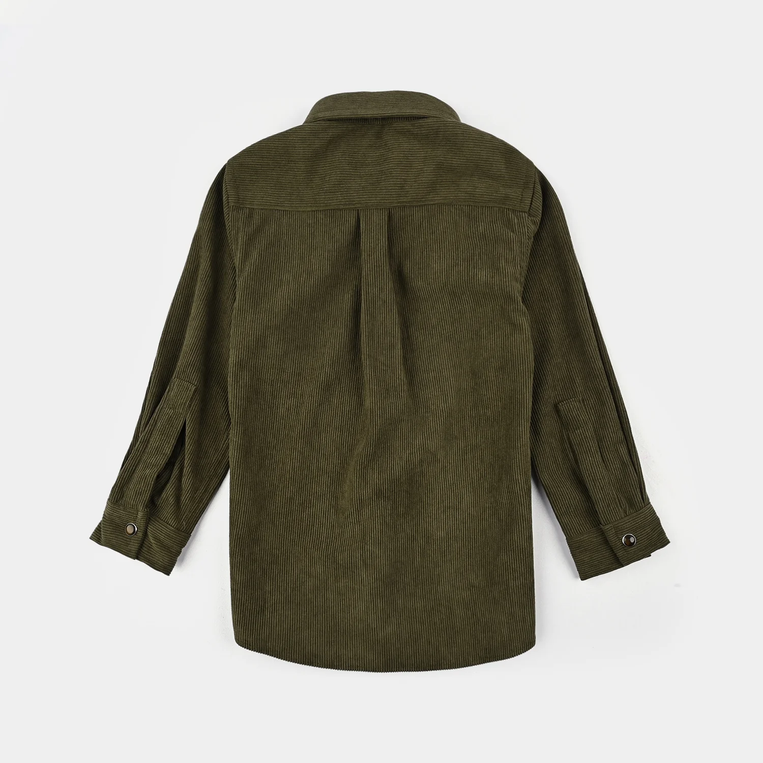 Boys Corduroy Shirt F/S (Ever cord) - Olive - Image 4