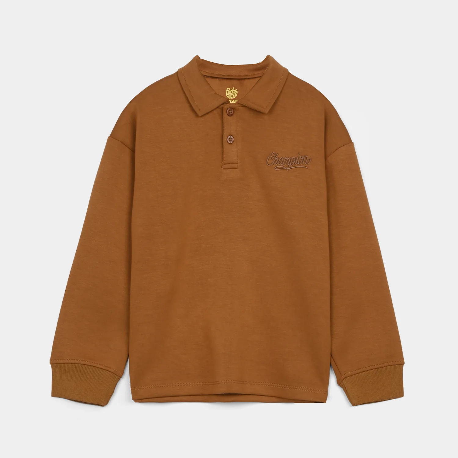 Boys Cotton Interlock 2 Piece Champion-BROWN - Image 2